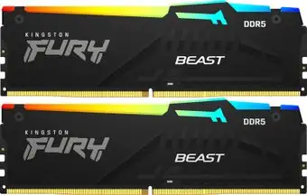 Оперативная память Kingston FURY Beast RGB 2x32ГБ DDR5 5200 МГц KF552C40BB2AK2-64 – изображение в каталоге