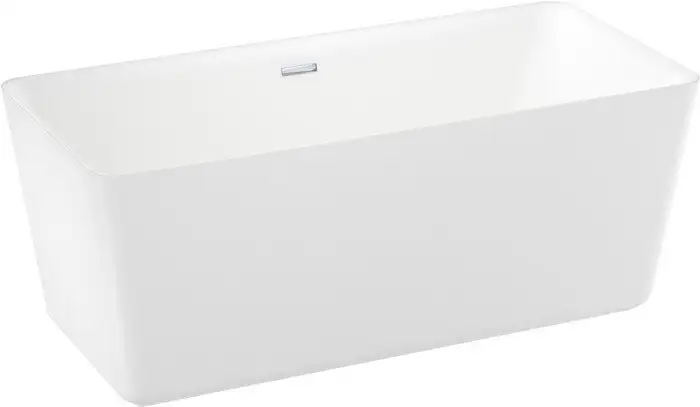 Ванна Wellsee DeSire 167,5x78 231502001 (отдельностоящая ванна белый глянец, экран, ножки, сифон-автомат хром) - фото товара