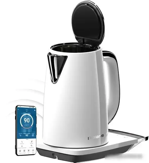 Электрочайник Polaris PWK 1755CAD WIFI IQ Home (белый) - фото товара