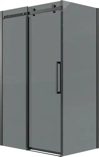 Душевой уголок Grossman Classic 120x90x195 120.K33.04.1290.21.10 (черный матовый/тонированное стекло) - изображение в каталоге