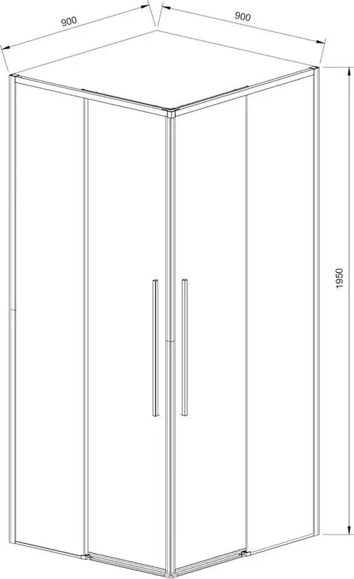 Душевой уголок Vincea Slim-N VSS-4SN900CGB - фото товара