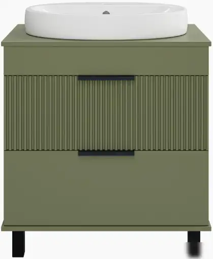 Brevita Тумба под умывальник Enfida 70 ENF-06070-0842Я (зеленый матовый) – фото товара