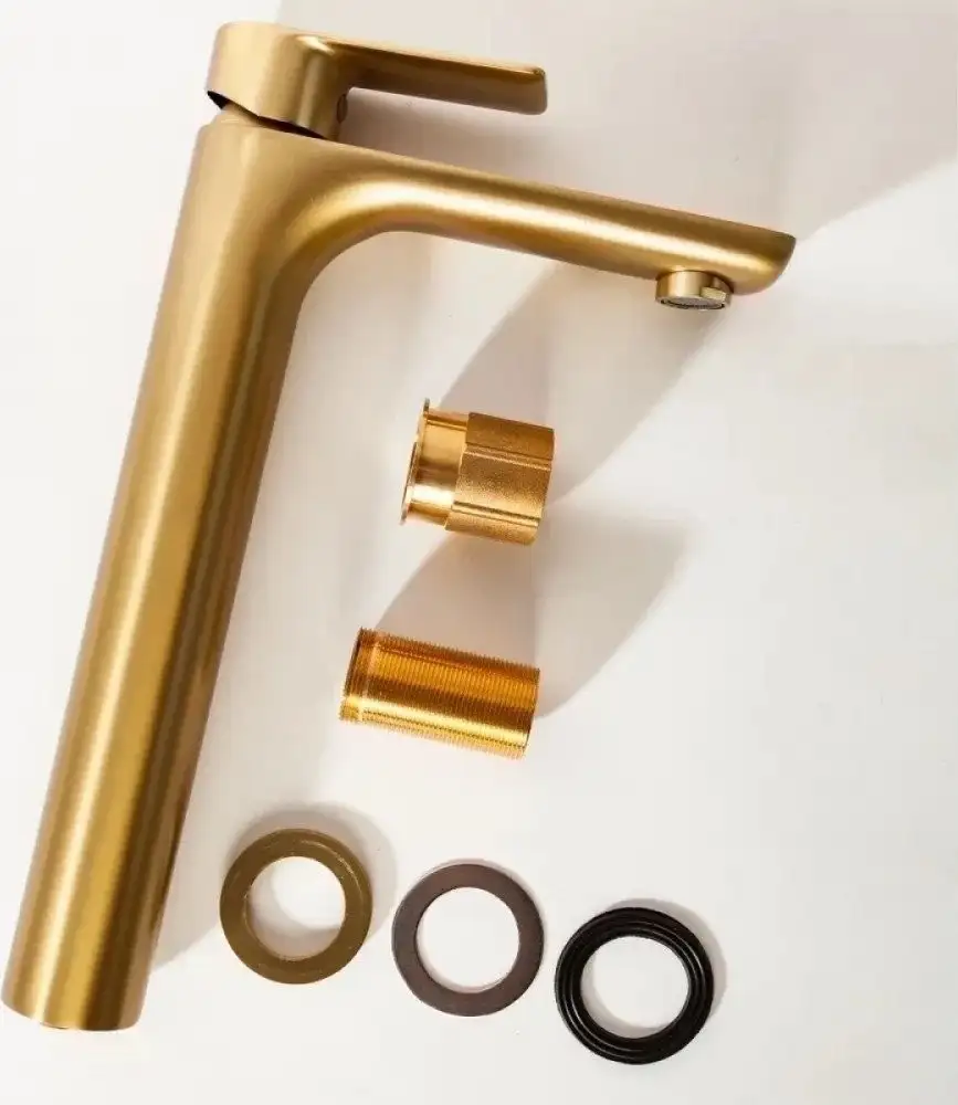 Смеситель Hansberge H2099 (золото матовый) - фото товара