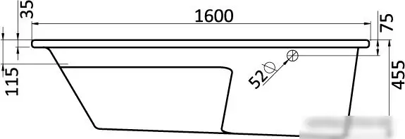 Ванна Santek Майорка XL 160x95 R (с каркасом и экраном) - фото товара