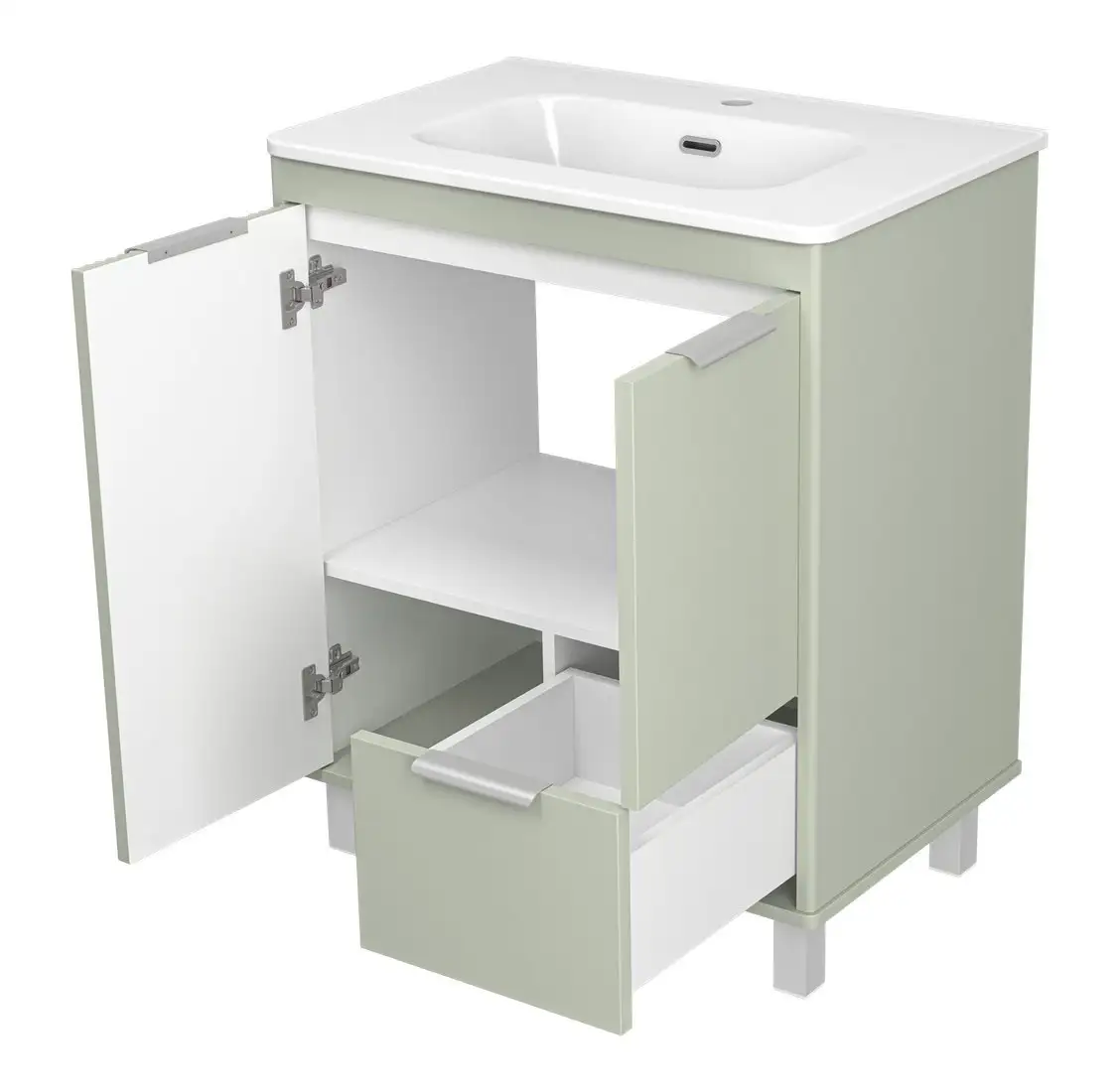 Brevita Тумба под умывальник Risacca Pistachio 70 RIS-06070-0842Я (фисташковый) – фото товара