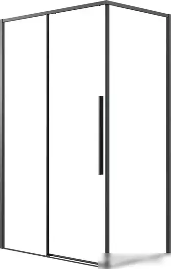 Душевой уголок Grossman Galaxy 130x80x195 120.K33.01.1380.21.00 (черный матовый/прозрачное стекло)