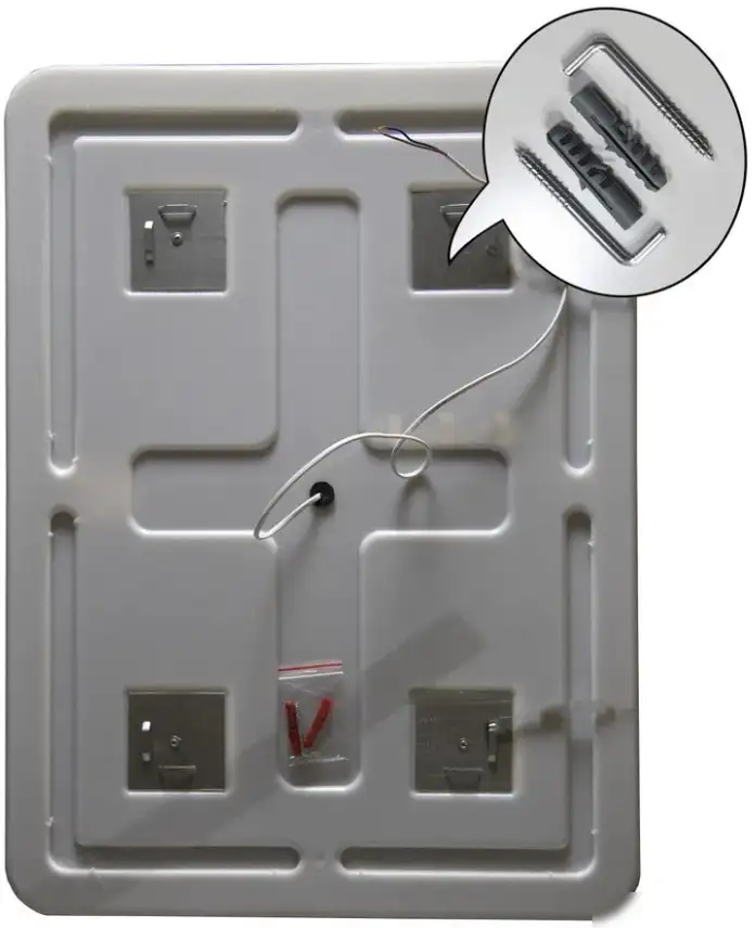 Пекам Зеркало Marta 1 80x140 marta1-80x140scl (с подсветкой, с сенсором на прикосновение, часами) – фото товара