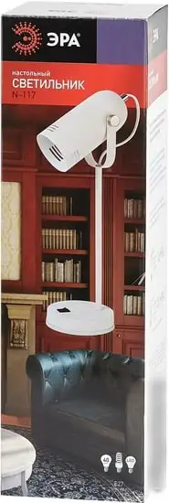 Настольная лампа ЭРА N-117-Е27-40W-W – фото товара