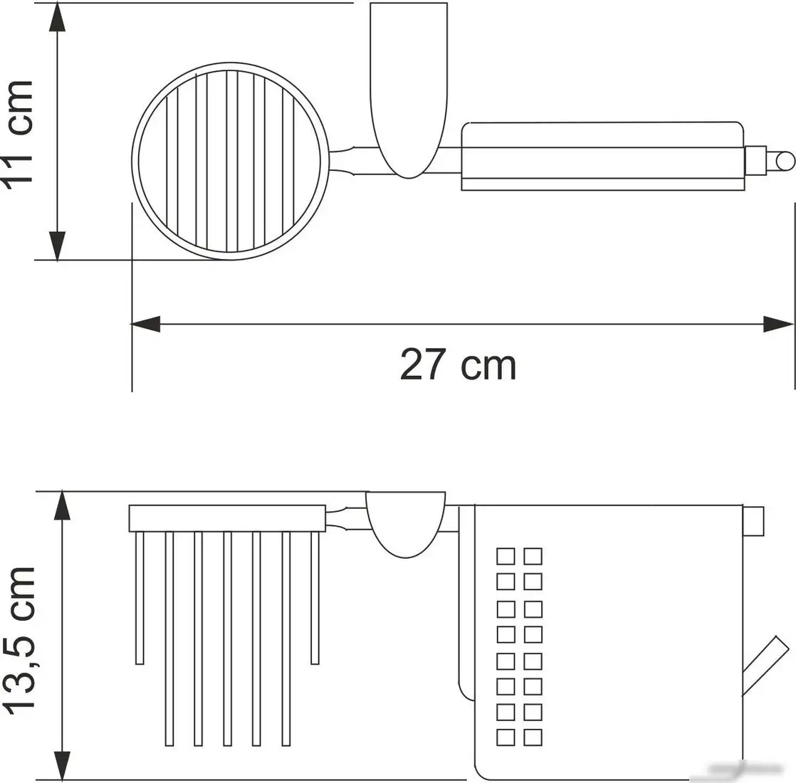 Держатель для туалетной бумаги и освежителя Wasserkraft Kammel K-8359 – фото товара