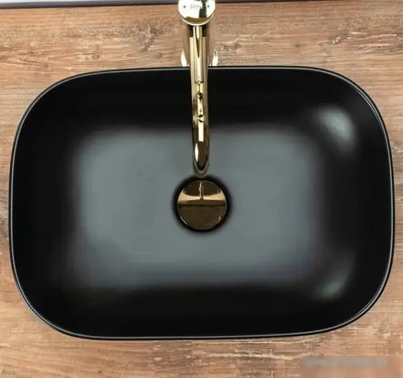 Умывальник Rea Belinda U8470 (черный матовый) - фото товара