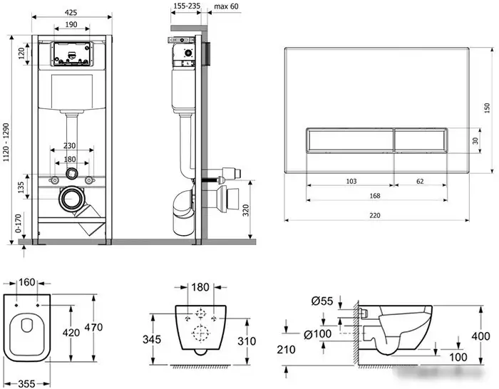 Унитаз Lavinia Boho Relfix One Compacto 6 в 1 77040063 - фото товара