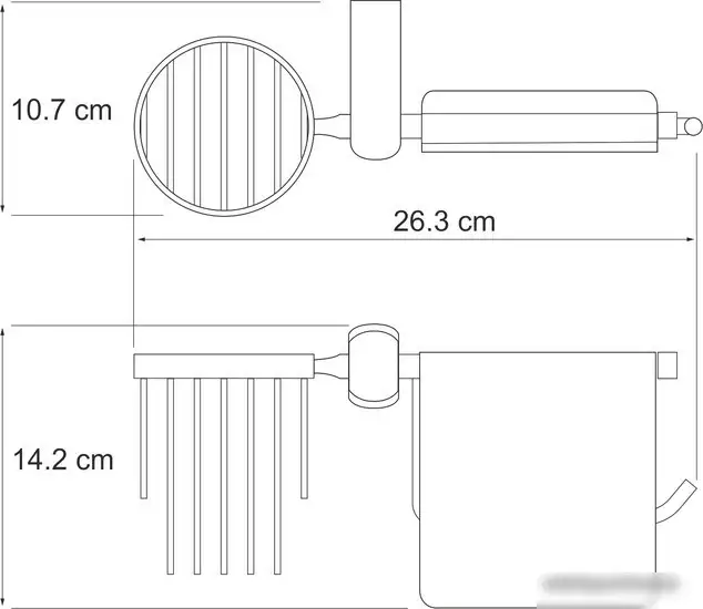 Держатель для туалетной бумаги и освежителя Wasserkraft Berkel K-6859 – фото товара