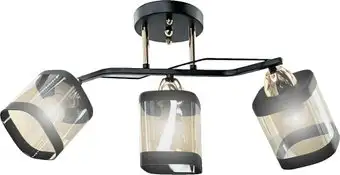 Припотолочная люстра Aitin Pro НПБ 02-3x60-101 9079/3 (черный/золото) – изображение в каталоге