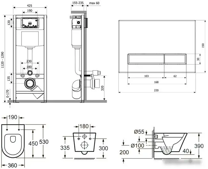 Унитаз Lavinia Boho Relfix Biore Rimless 6 в 1 77040105 - фото товара