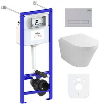 Унитаз Lavinia Boho Relfix Biore Compacto Rimless 6 в 1 77050171 - изображение в каталоге