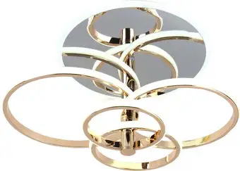 Люстра средней высоты Escada Contour 10213/4 LED*84+24W Chrome/Gold – изображение в каталоге