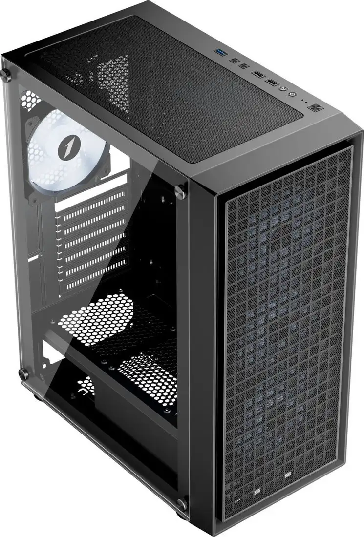Корпус 1stPlayer GO6 GO6-BK-4FS7 (черный) – фото товара