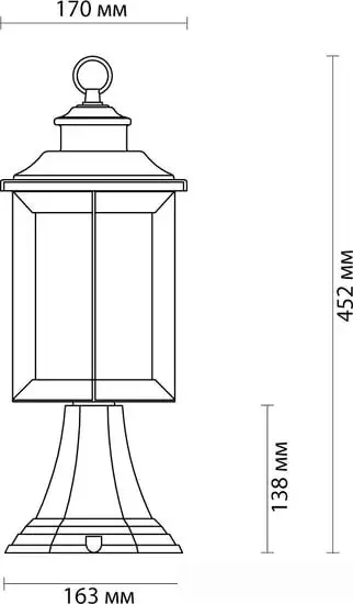 Садовый светильник Odeon Light Mavret 4961/1A – фото товара