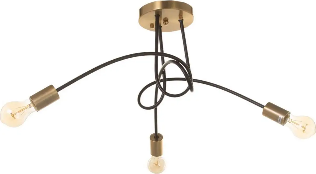 Люстра средней высоты BayerLux Узел 10777404 (черный/латунь) – фото товара