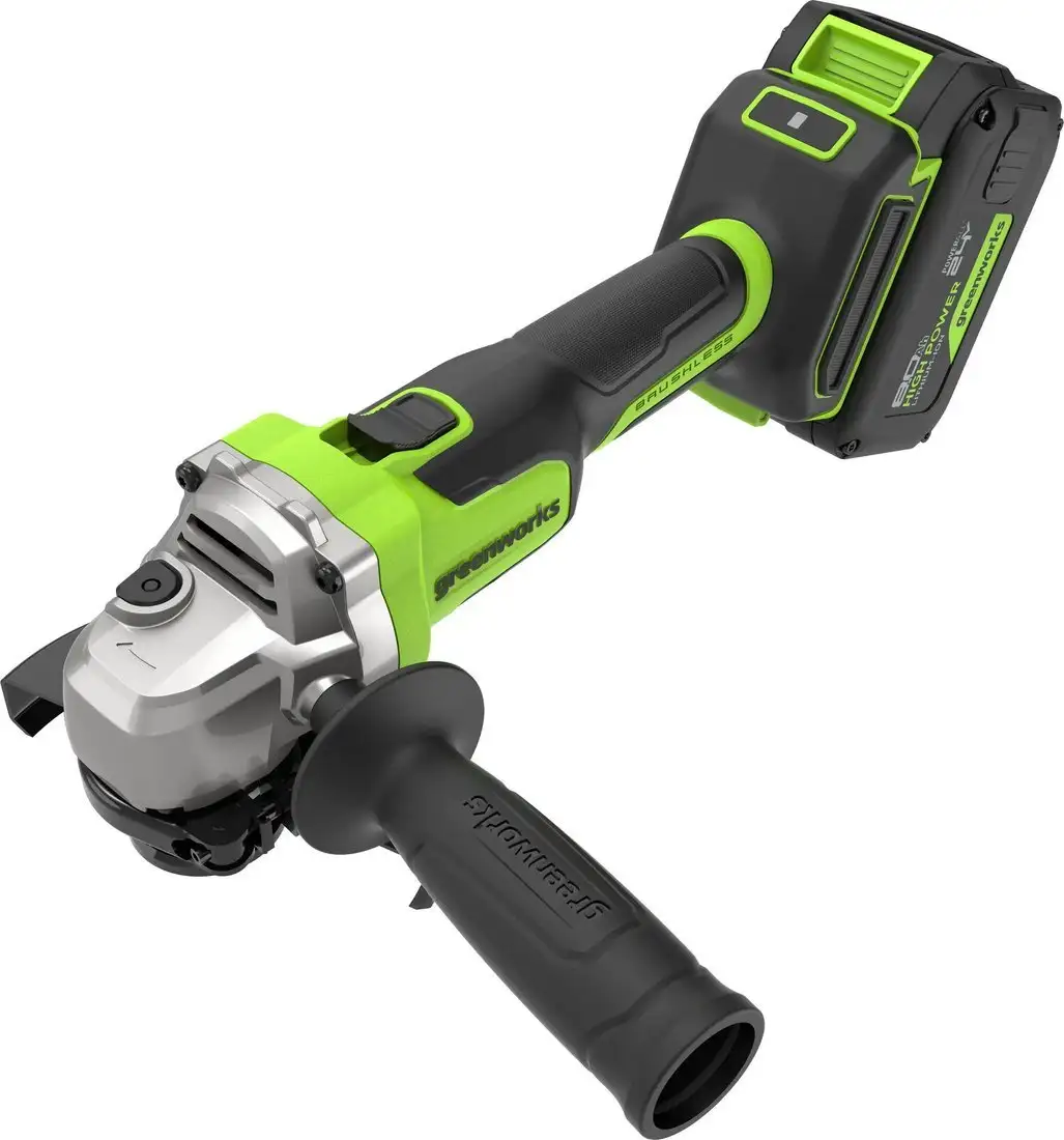 Угловая шлифмашина Greenworks AG590 3201007CUH (с 1-им АКБ, сумка) – фото товара