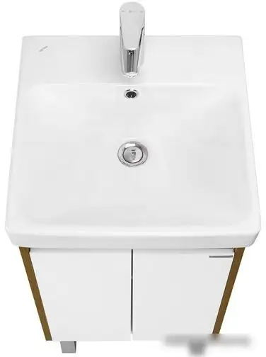 Акватон Тумба под умывальник Сканди Doors 45 1A278701SDZ90 (белый/дуб рустикальный) – фото товара