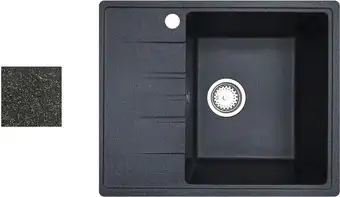 Кухонная мойка БелЭворс Mila R (черный, без сифона) - изображение в каталоге
