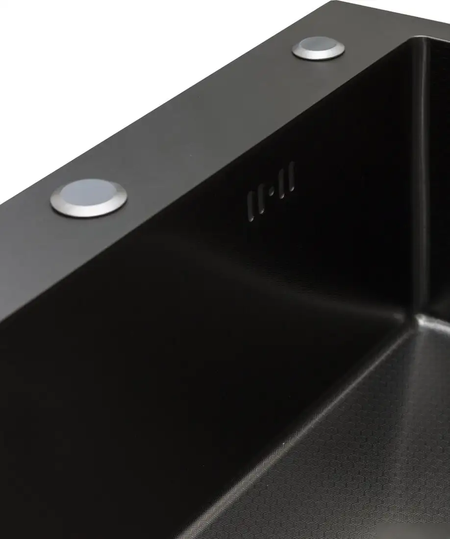 Кухонная мойка Blantek FS-5848HN Honeycomb Nano black ECO (+501F40-B) - фото товара