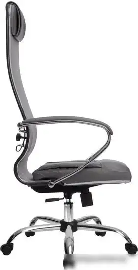 Кресло Metta SU-1-BK Комплект 5, Ch ов/сечен (пластиковые ролики, серый) – фото товара