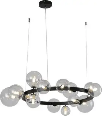 Подвесная люстра Kinklight Иона 09408-15.19 (черный) – изображение в каталоге