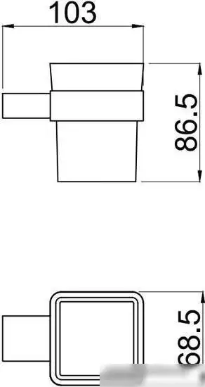 Стакан для зубной щетки и пасты Allen Brau Infinity 6.21002-00 – фото товара