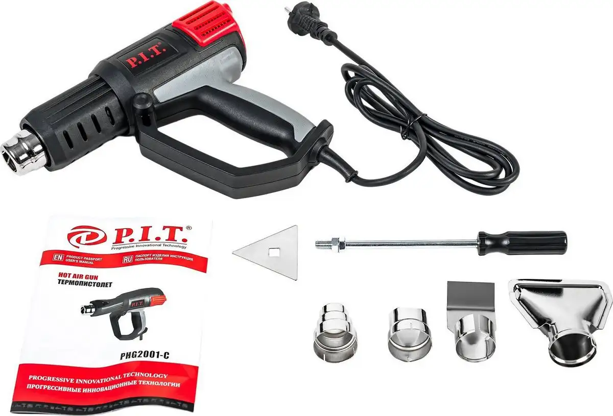 Промышленный фен P.I.T. PHG2001-C (кейс) – фото товара