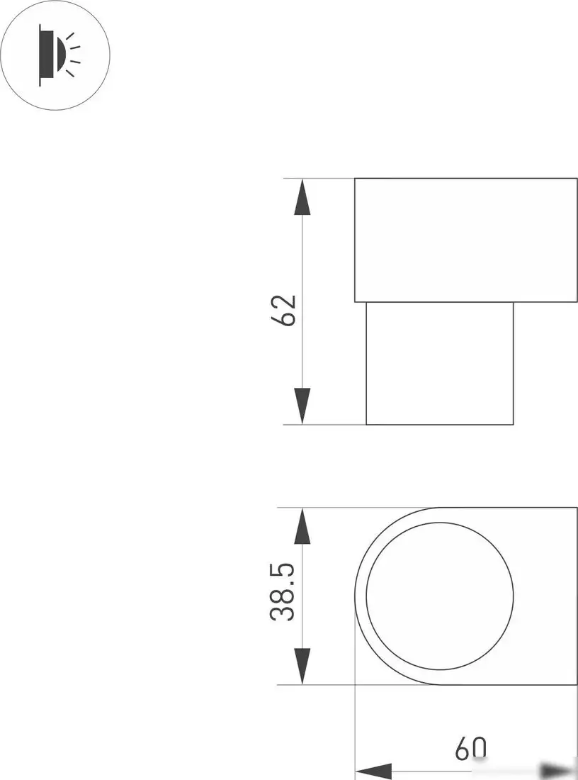 Бра Arlight SP-SPICY-WALL-MINI-S60x39-3W Day4000 WH 40deg 035539 – фото товара
