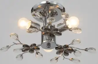 Припотолочная люстра BayerLux Цветы 10777421 (хром) – изображение в каталоге