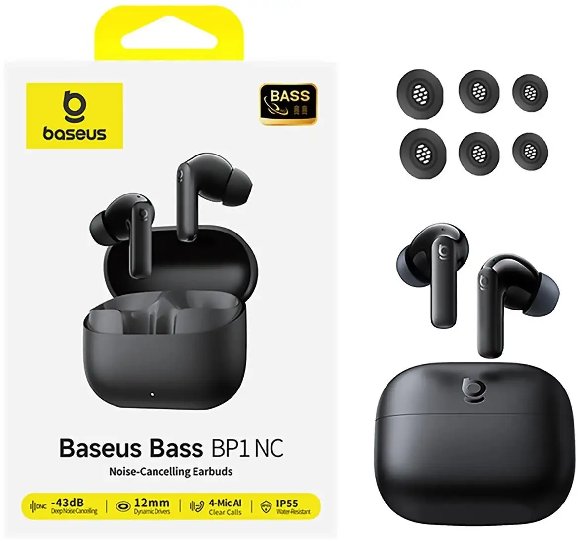 Наушники Baseus Bass BP1 NC (черный) – фото товара