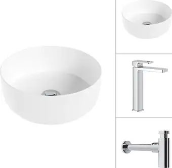 Умывальник Lauter 21499-31 + Cascade 21СК0655C с сифоном 21635CH (хром) - изображение в каталоге