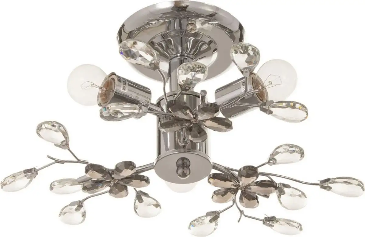 Припотолочная люстра BayerLux Цветы 10777421 (хром) – фото товара