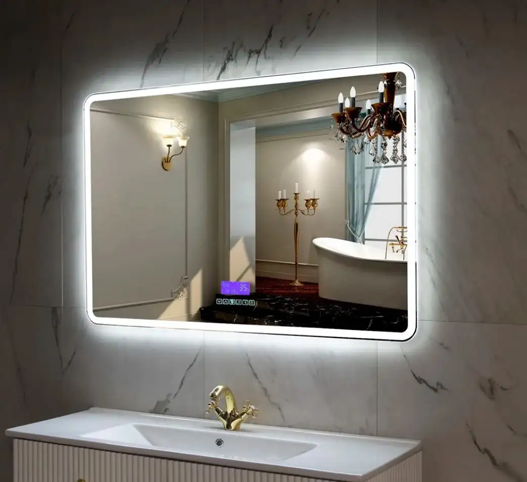 Пекам Зеркало Marta 1 80x60 marta1-80x60M (с подсветкой,с многофункциональной панелью) – фото товара