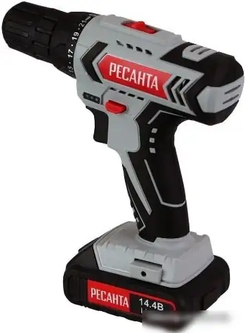 Дрель-шуруповерт Ресанта ДА-14-2ЛК (с 2-мя АКБ, кейс) – фото товара