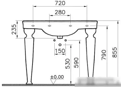 Умывальник Vitra Efes 100x57.5 [6209B003-0001] - фото товара
