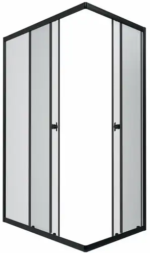 Душевой уголок Triton Вента Блэк А1 120х80 без поддона (прозрачное стекло)
