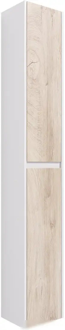 Dreja Шкаф-пенал Slim 30 99.0504 (белый глянцевый/дуб кантри) – фото товара