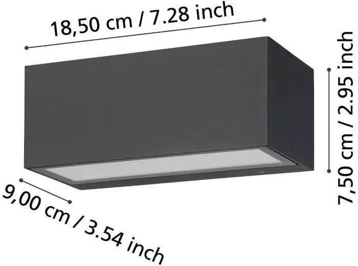 Уличный настенный светильник Eglo Spongano 900885