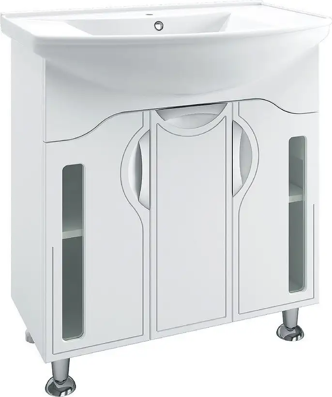 Runo Тумба с умывальником Runo Толедо 75 + Стиль 75 (напольная) – фото товара