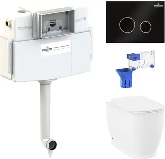 Унитаз Lavinia Boho Relfix Bell Pro 5 в 1 87060216 (черное стекло) - изображение в каталоге