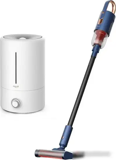 Вертикальный пылесос с влажной уборкой Deerma VC20 Pro + DEM-F628W - фото товара