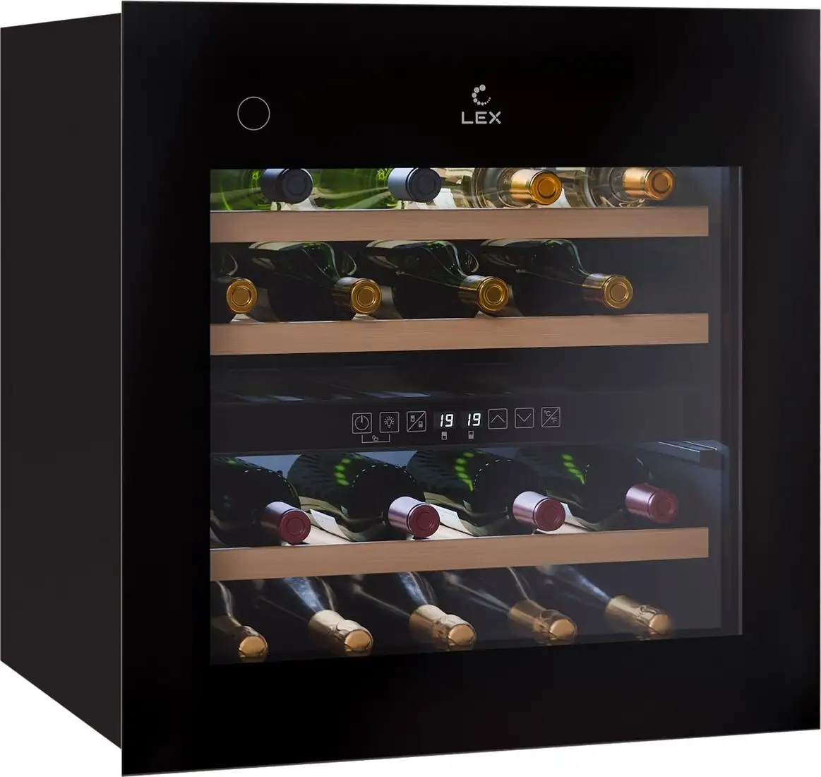Винный шкаф LEX LWD6036BL Dual Zone PP — фото товара