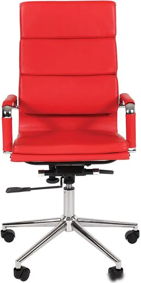 Офисное кресло CHAIRMAN 750 (экокожа, красный) – фото товара