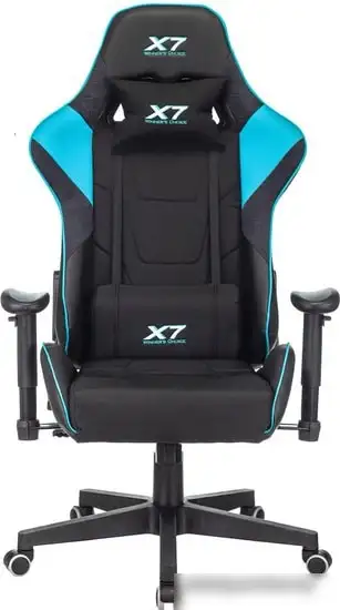 Кресло A4Tech X7 GG-1100 (черный/бирюзовый) – фото товара