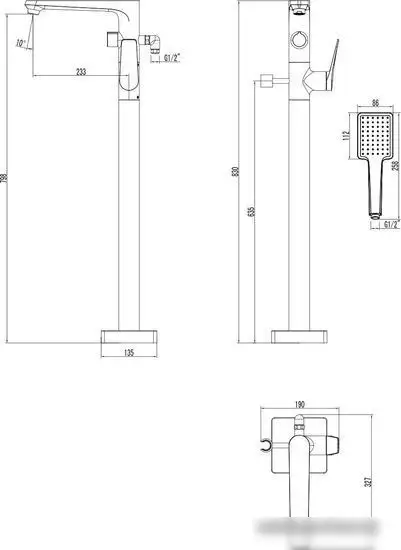 Смеситель Lemark Bronx LM3744GM - фото товара