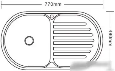 Кухонная мойка Ledeme L67749-L - фото товара
